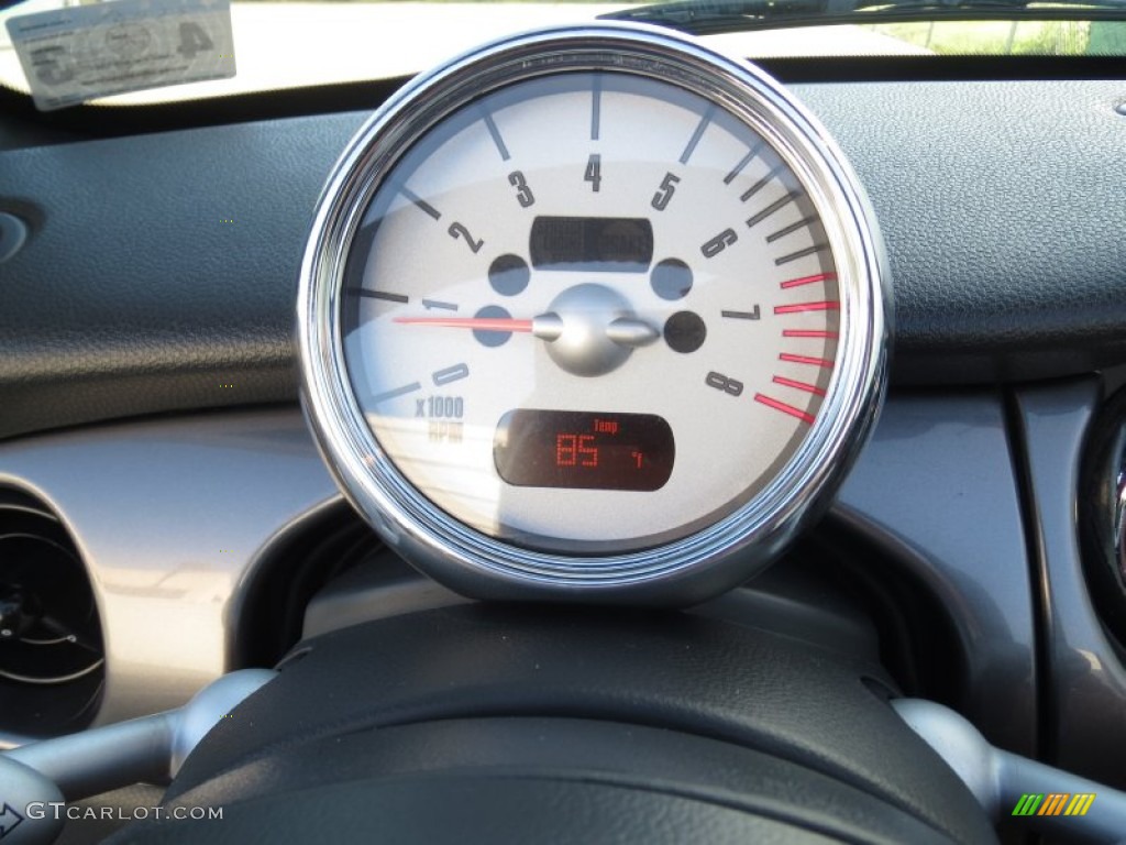 2008 Cooper S Convertible Sidewalk Edition - White Silver Metallic / Malt Brown English Leather photo #37
