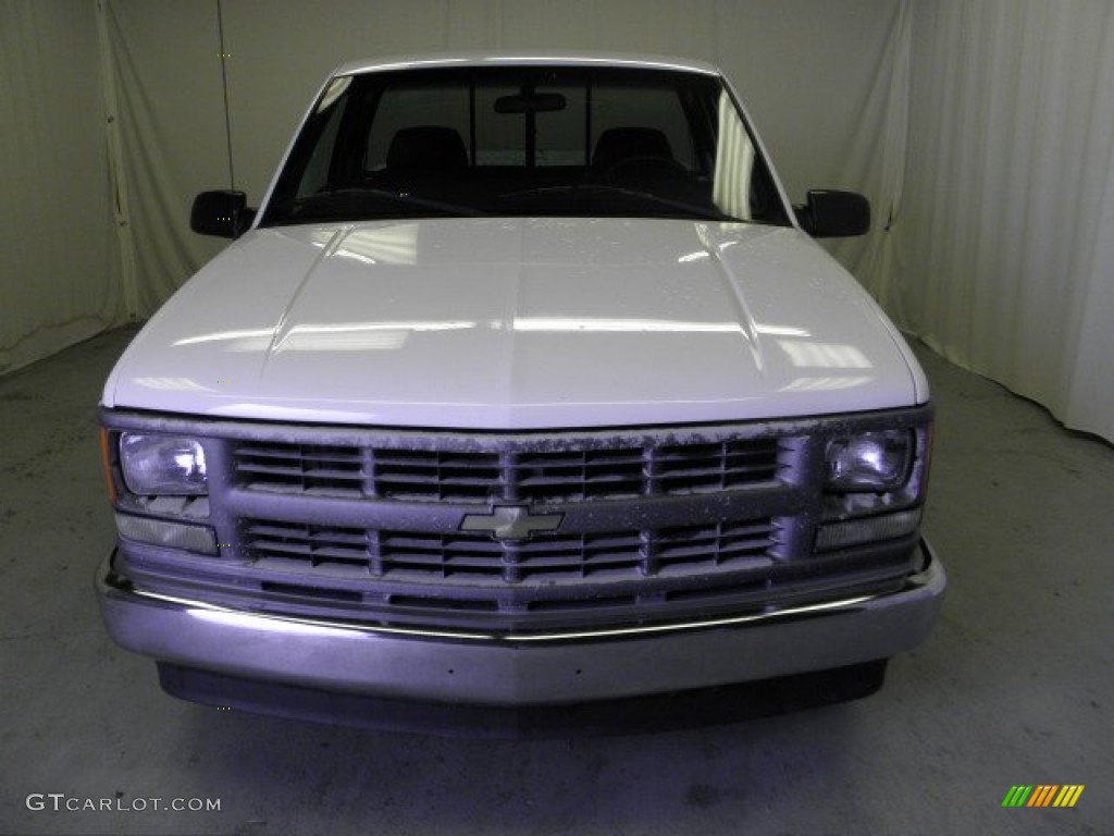 1998 C/K C1500 Regular Cab - Summit White / Gray photo #2