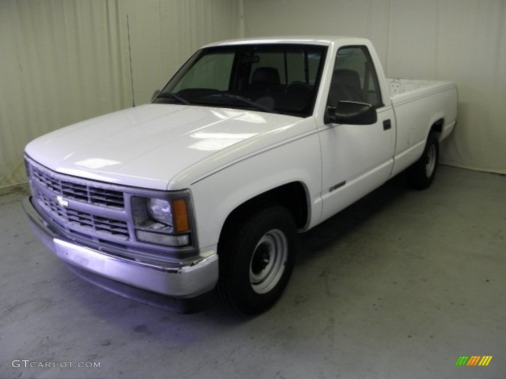 1998 C/K C1500 Regular Cab - Summit White / Gray photo #3