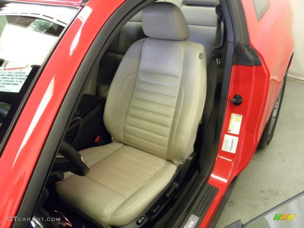 2012 Mustang V6 Premium Coupe - Race Red / Stone photo #14