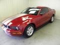 2008 Dark Candy Apple Red Ford Mustang V6 Deluxe Coupe  photo #3