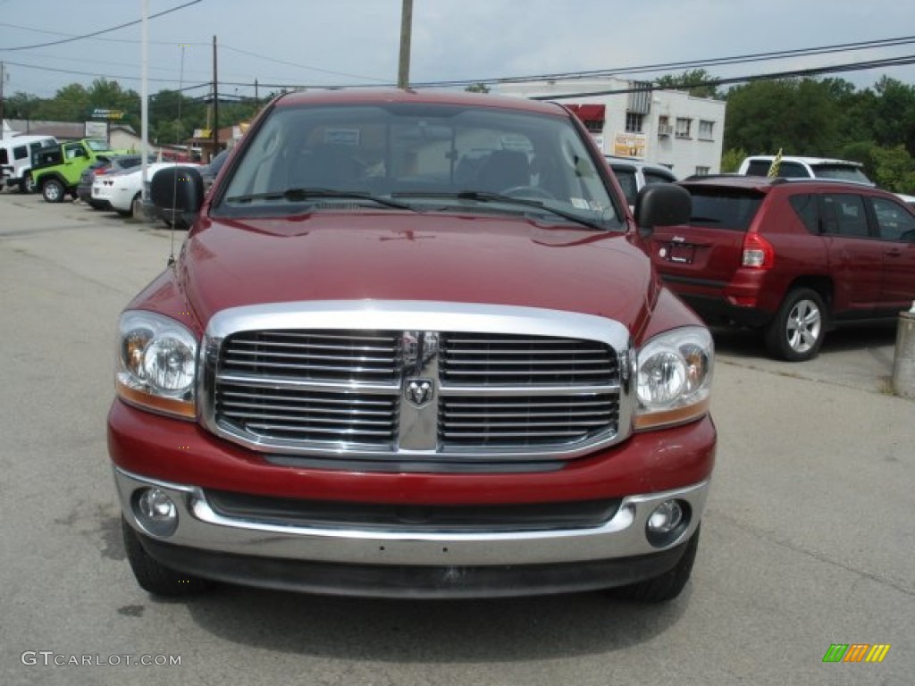 2006 Ram 1500 SLT Quad Cab 4x4 - Inferno Red Crystal Pearl / Medium Slate Gray photo #2