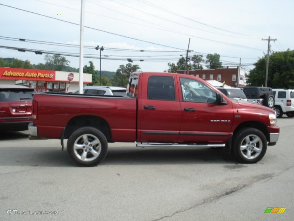 2006 Ram 1500 SLT Quad Cab 4x4 - Inferno Red Crystal Pearl / Medium Slate Gray photo #4