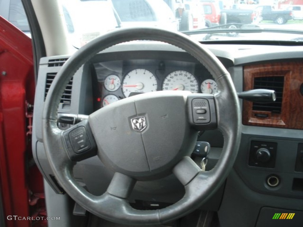 2006 Ram 1500 SLT Quad Cab 4x4 - Inferno Red Crystal Pearl / Medium Slate Gray photo #22