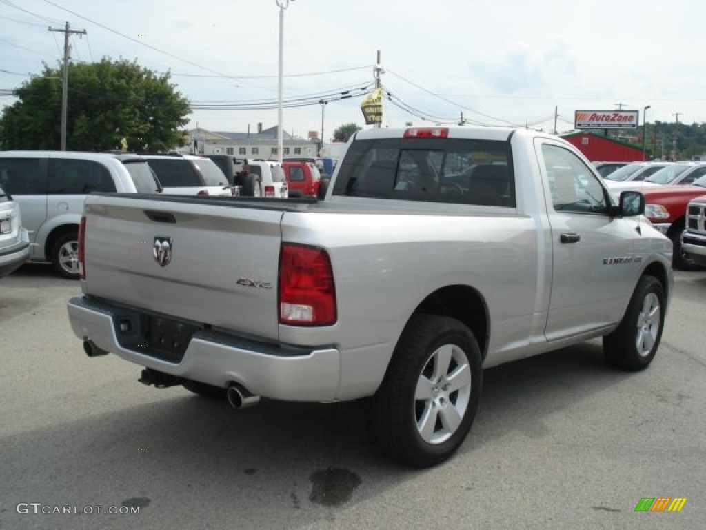 2011 Ram 1500 Express Regular Cab 4x4 - Bright Silver Metallic / Dark Slate Gray/Medium Graystone photo #5