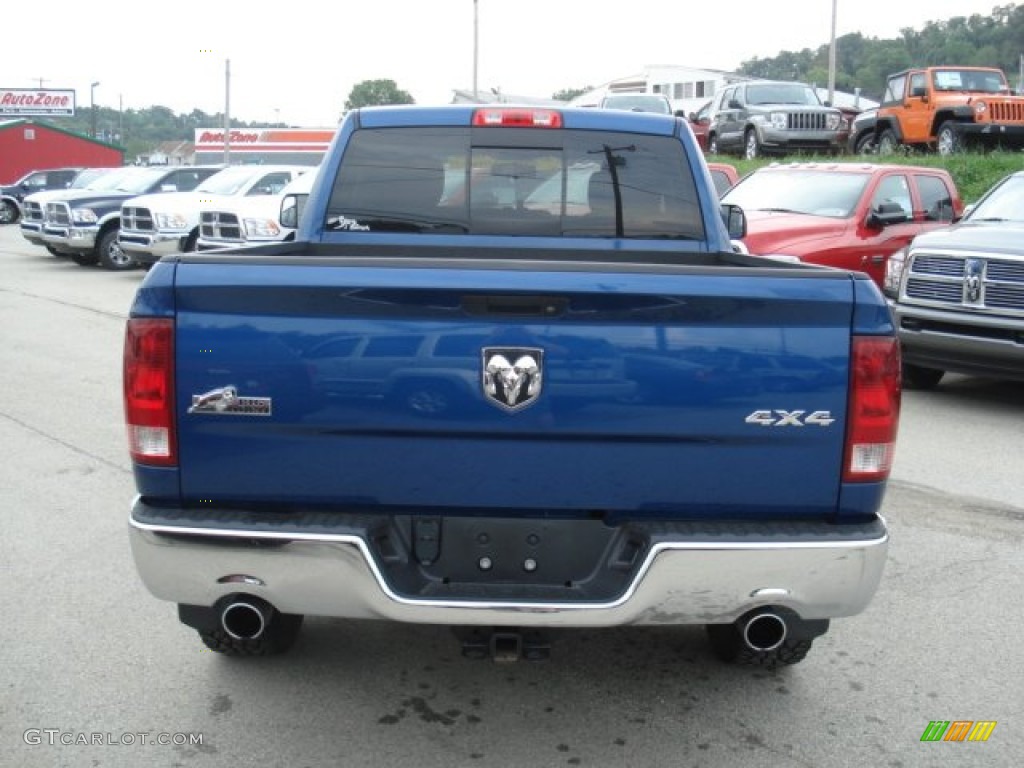 2011 Ram 1500 Big Horn Quad Cab 4x4 - Deep Water Blue Pearl / Dark Slate Gray/Medium Graystone photo #6