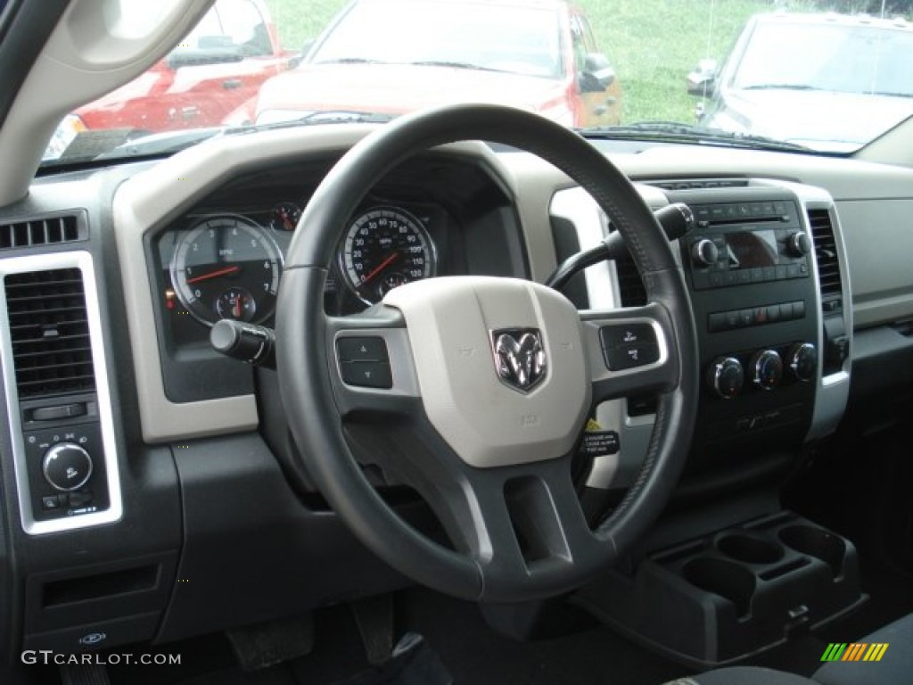 2011 Ram 1500 Big Horn Quad Cab 4x4 - Deep Water Blue Pearl / Dark Slate Gray/Medium Graystone photo #13
