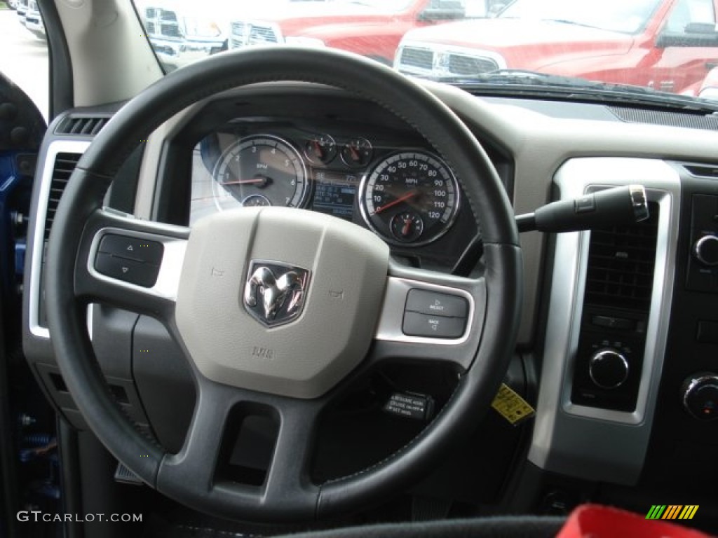 2011 Ram 1500 Big Horn Quad Cab 4x4 - Deep Water Blue Pearl / Dark Slate Gray/Medium Graystone photo #22