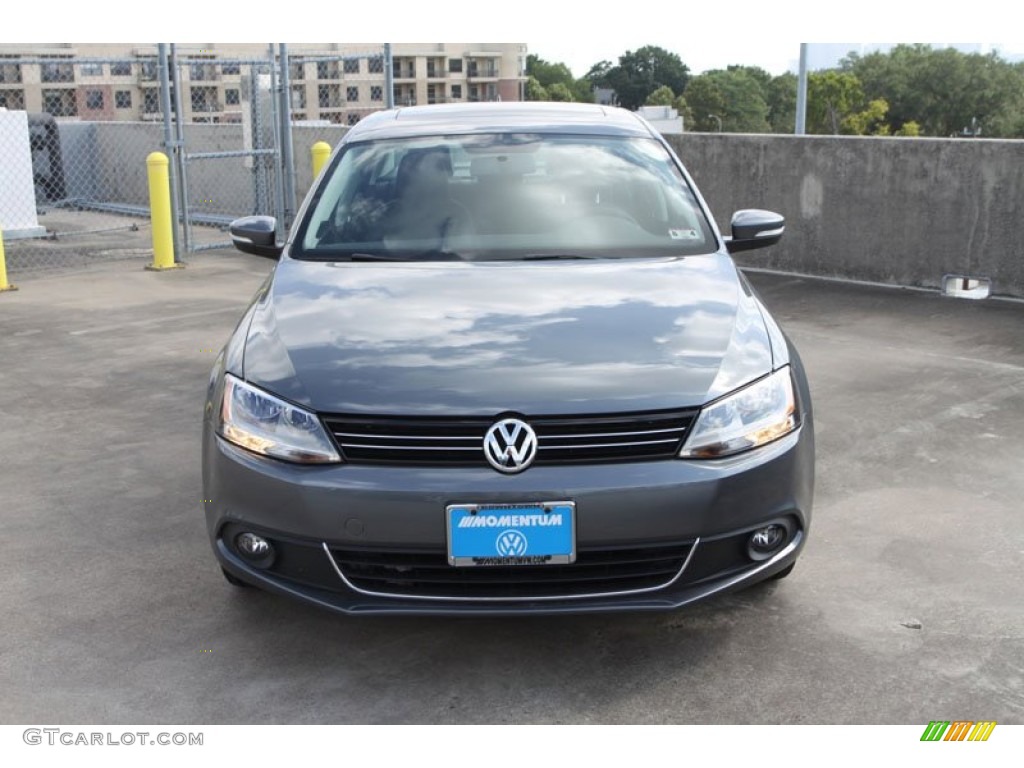 2013 Jetta SEL Sedan - Platinum Gray Metallic / Titan Black photo #2
