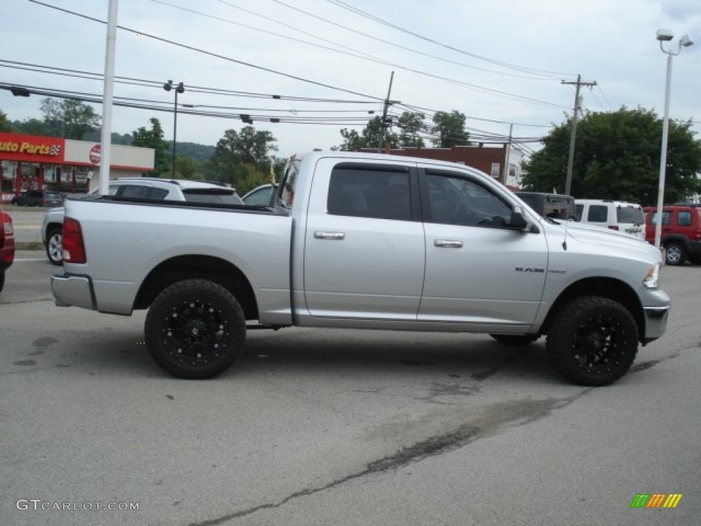 2009 Ram 1500 Big Horn Edition Crew Cab 4x4 - Bright Silver Metallic / Dark Slate/Medium Graystone photo #4