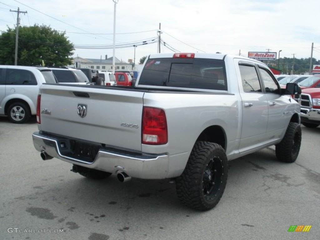 2009 Ram 1500 Big Horn Edition Crew Cab 4x4 - Bright Silver Metallic / Dark Slate/Medium Graystone photo #5