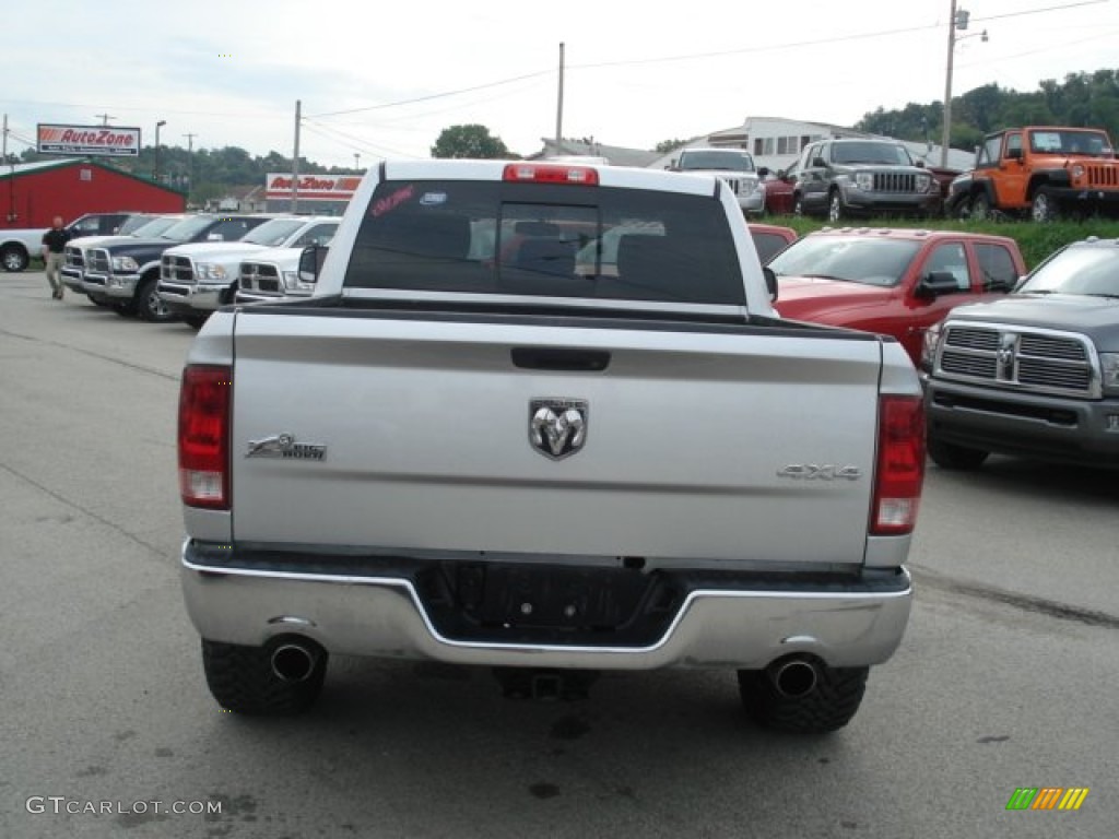 2009 Ram 1500 Big Horn Edition Crew Cab 4x4 - Bright Silver Metallic / Dark Slate/Medium Graystone photo #6