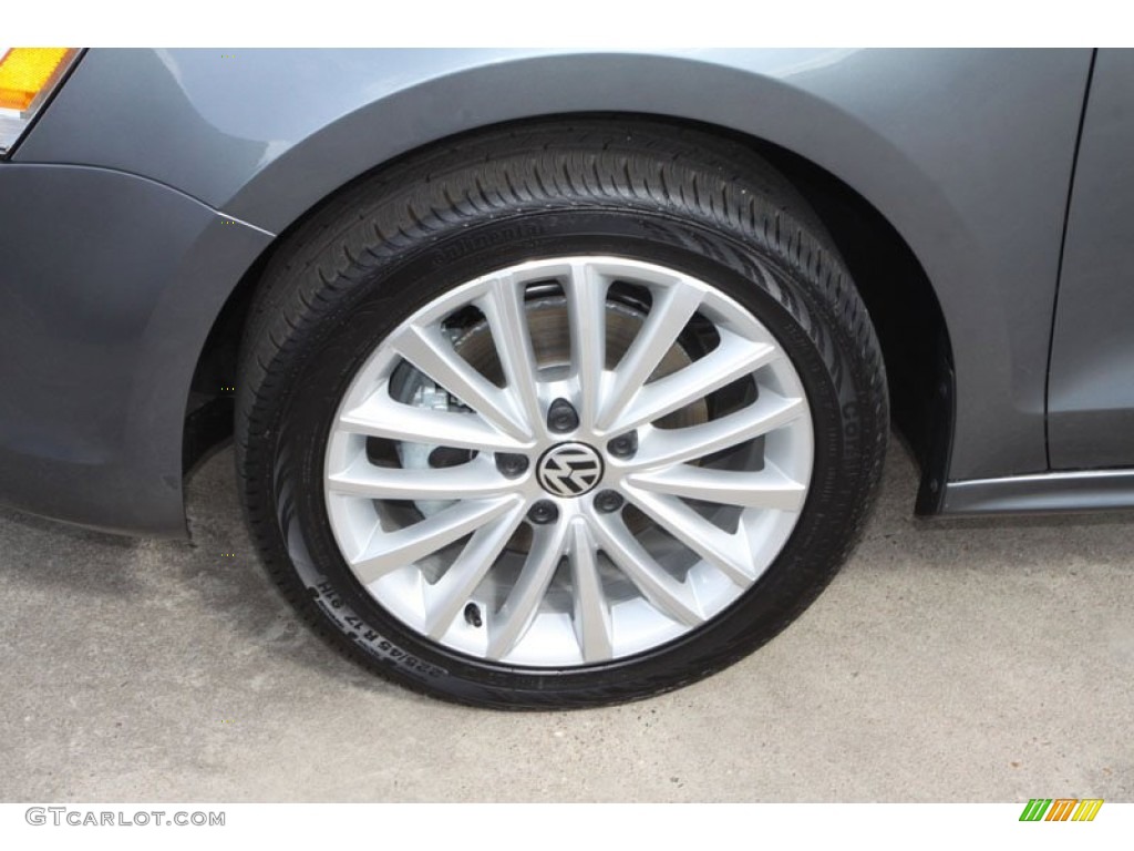 2013 Jetta SEL Sedan - Platinum Gray Metallic / Titan Black photo #4