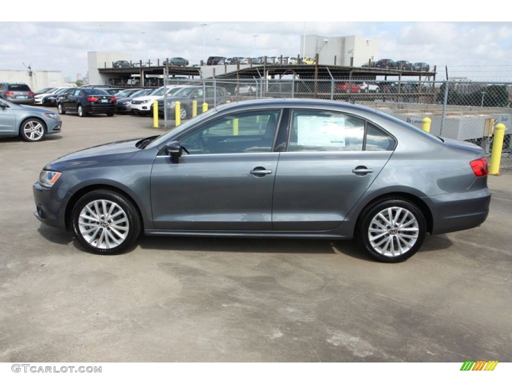 2013 Jetta SEL Sedan - Platinum Gray Metallic / Titan Black photo #5