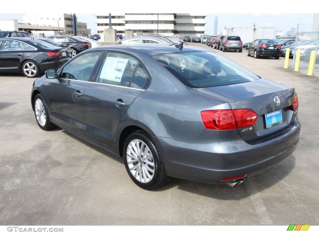 2013 Jetta SEL Sedan - Platinum Gray Metallic / Titan Black photo #6