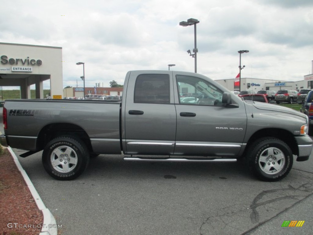 2005 Ram 1500 SLT Quad Cab 4x4 - Mineral Gray Metallic / Dark Slate Gray photo #5