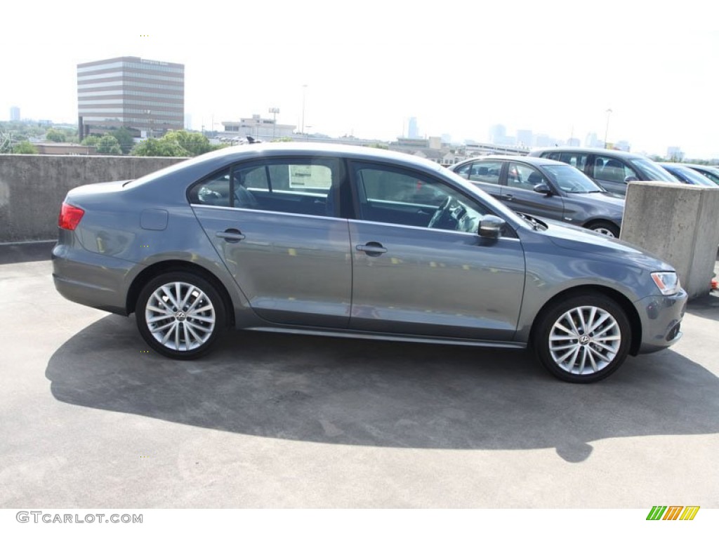2013 Jetta SEL Sedan - Platinum Gray Metallic / Titan Black photo #9