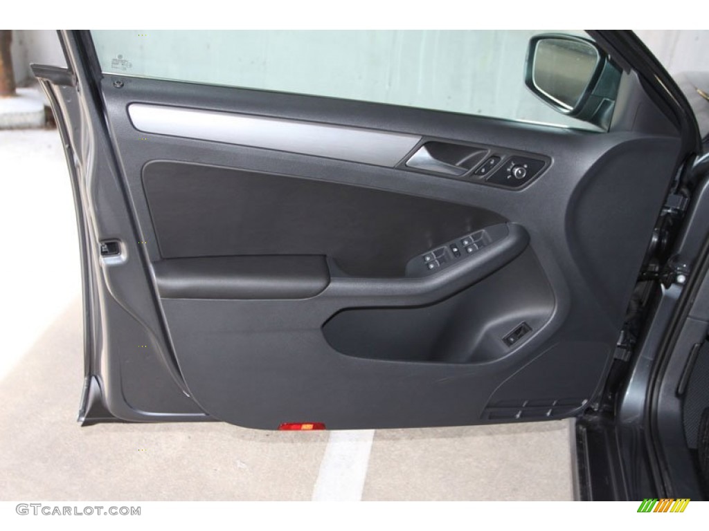 2013 Jetta SEL Sedan - Platinum Gray Metallic / Titan Black photo #10