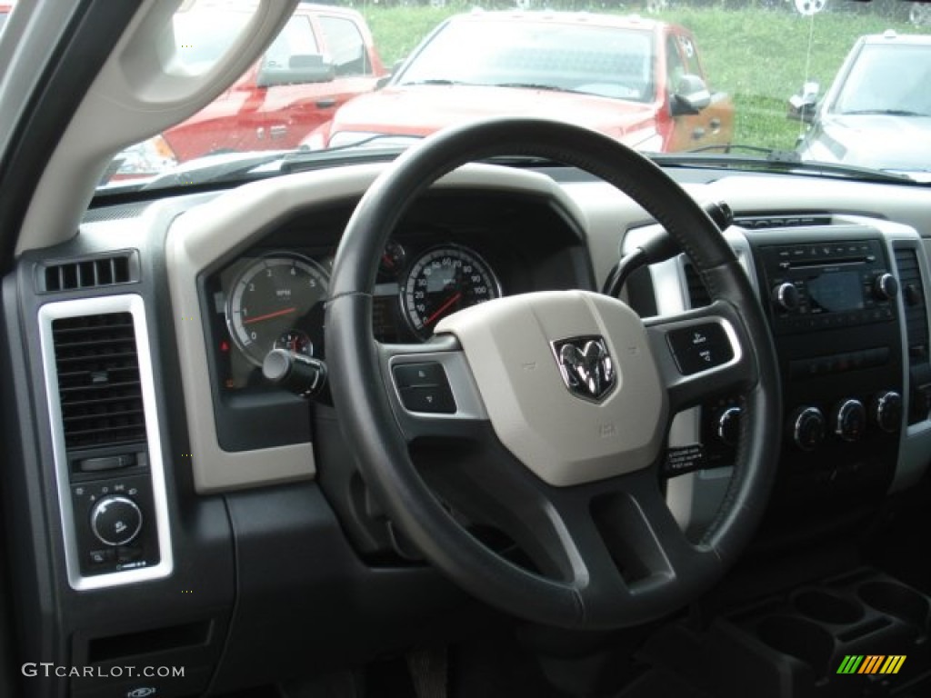 2009 Ram 1500 Big Horn Edition Crew Cab 4x4 - Bright Silver Metallic / Dark Slate/Medium Graystone photo #13