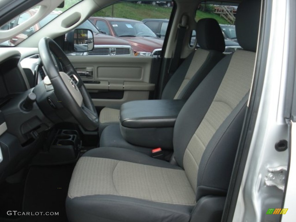 2009 Ram 1500 Big Horn Edition Crew Cab 4x4 - Bright Silver Metallic / Dark Slate/Medium Graystone photo #14