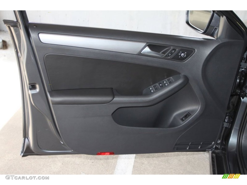 2013 Jetta SEL Sedan - Platinum Gray Metallic / Titan Black photo #12