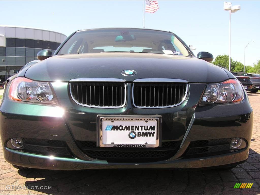 2007 3 Series 328i Sedan - Deep Green Metallic / Beige photo #8