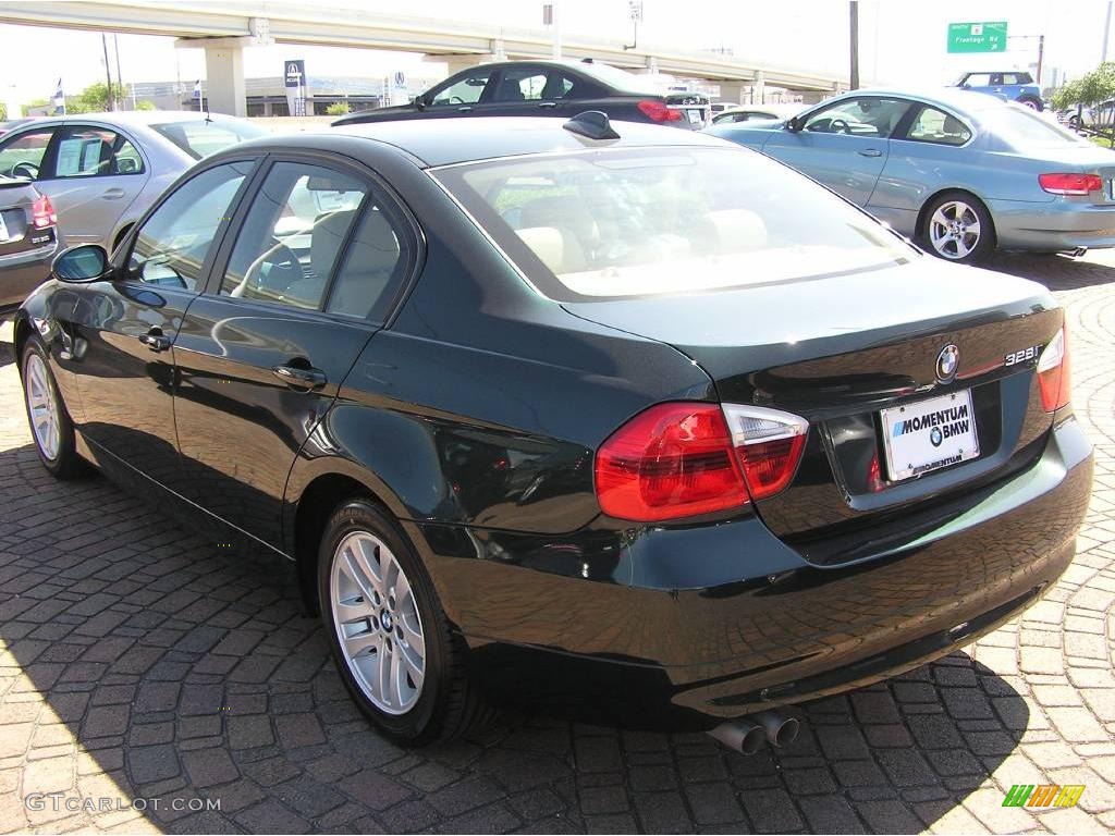 2007 3 Series 328i Sedan - Deep Green Metallic / Beige photo #11