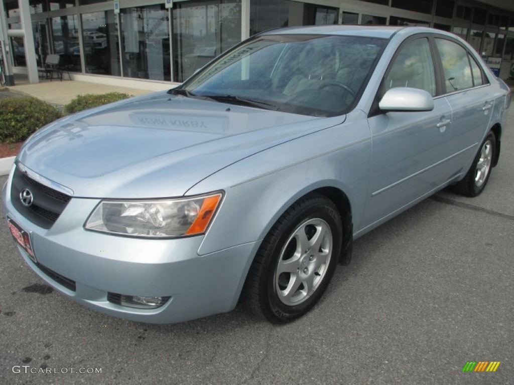 2006 Sonata GLS V6 - Silver Blue Metallic / Gray photo #1