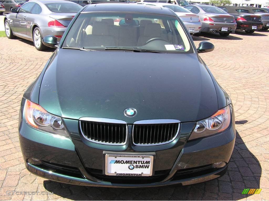 2007 3 Series 328i Sedan - Deep Green Metallic / Beige photo #16