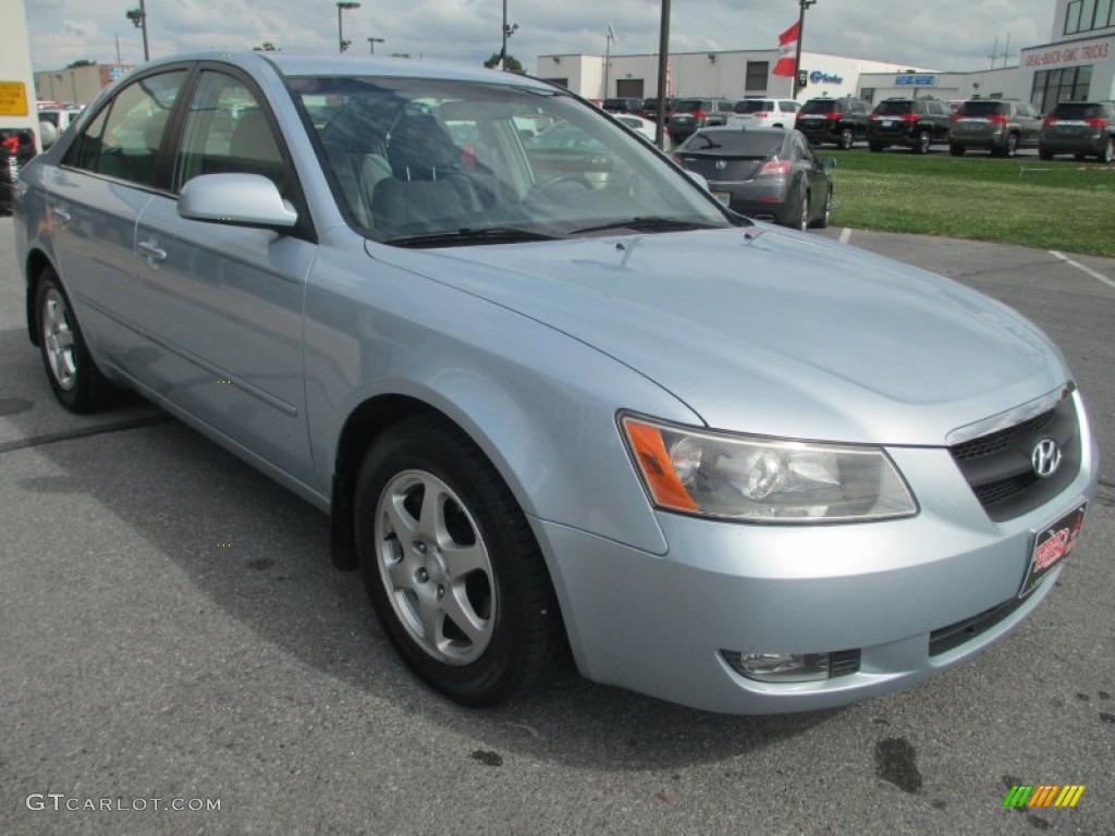 2006 Sonata GLS V6 - Silver Blue Metallic / Gray photo #7