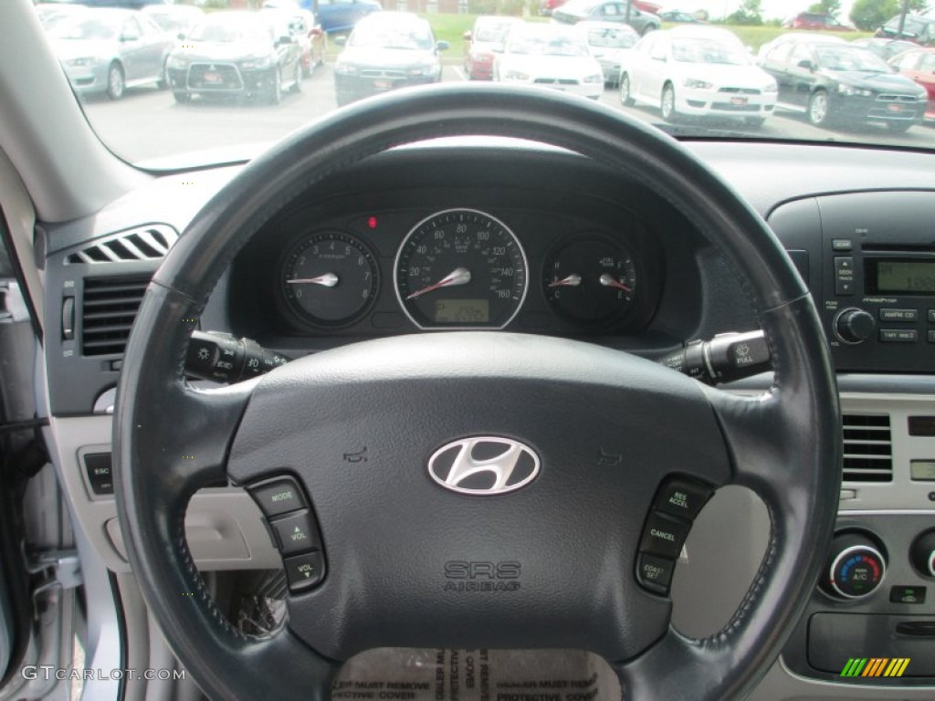 2006 Sonata GLS V6 - Silver Blue Metallic / Gray photo #13