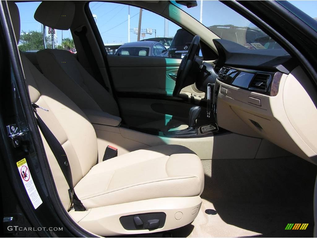 2007 3 Series 328i Sedan - Deep Green Metallic / Beige photo #18