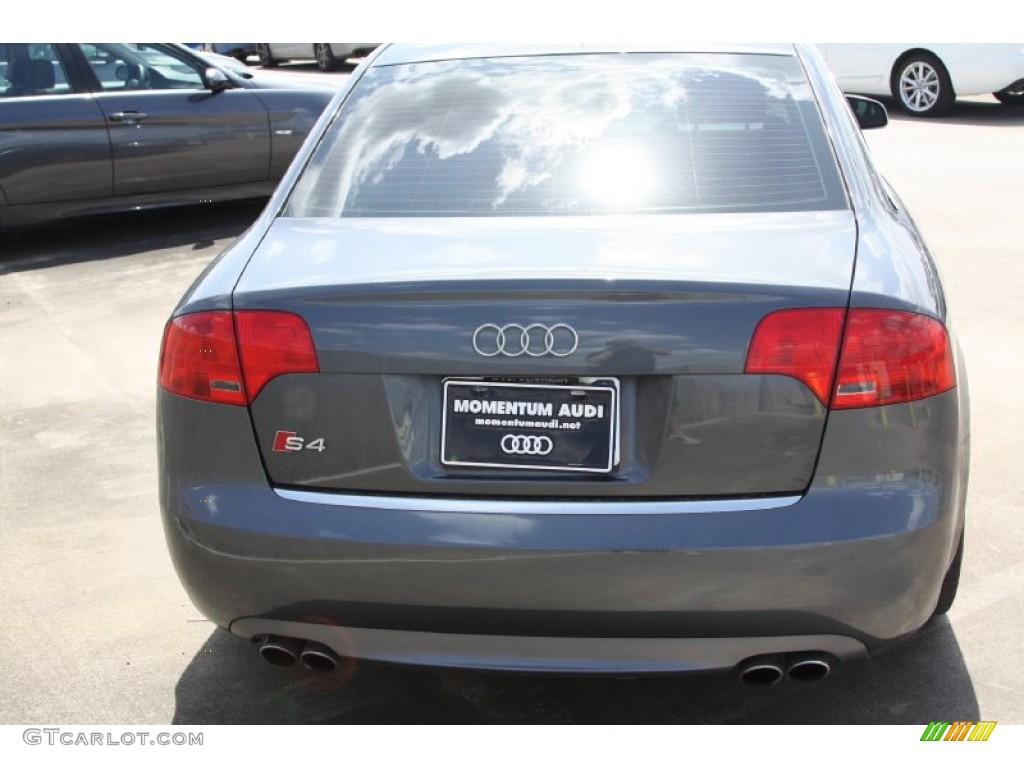 2006 S4 4.2 quattro Sedan - Dolphin Grey Metallic / Black/Jet Gray photo #4