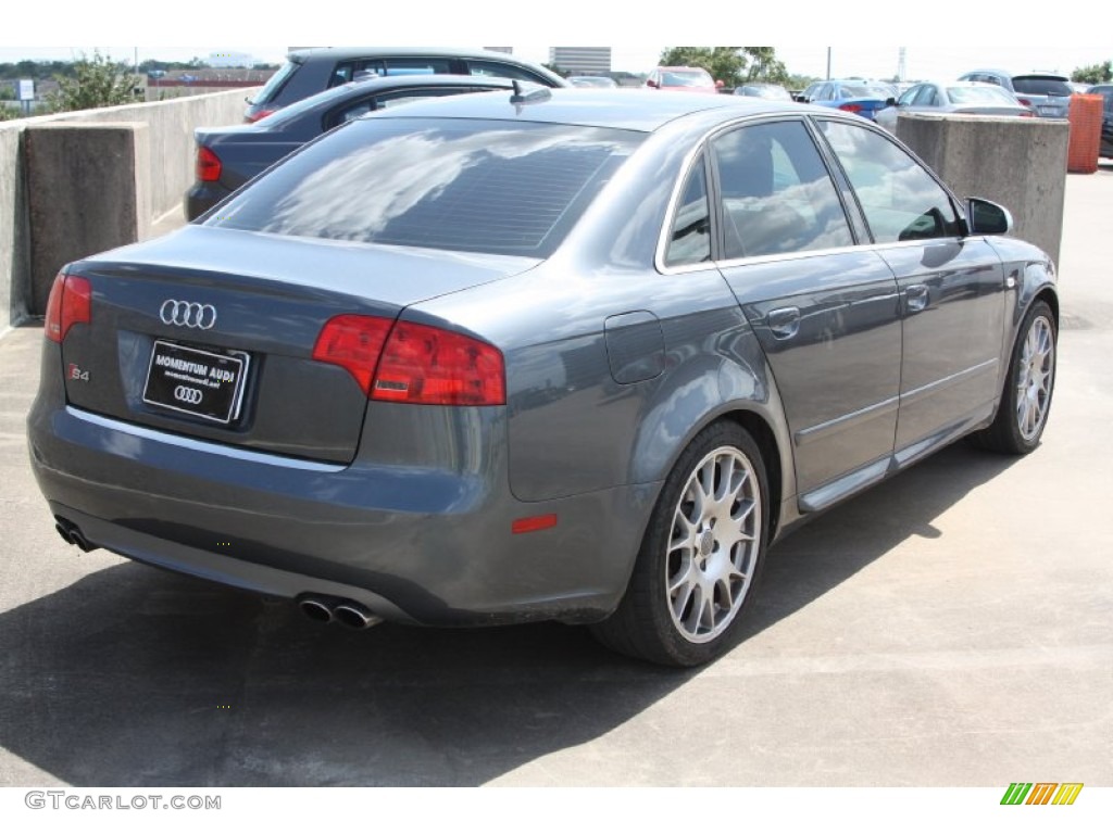 2006 S4 4.2 quattro Sedan - Dolphin Grey Metallic / Black/Jet Gray photo #5
