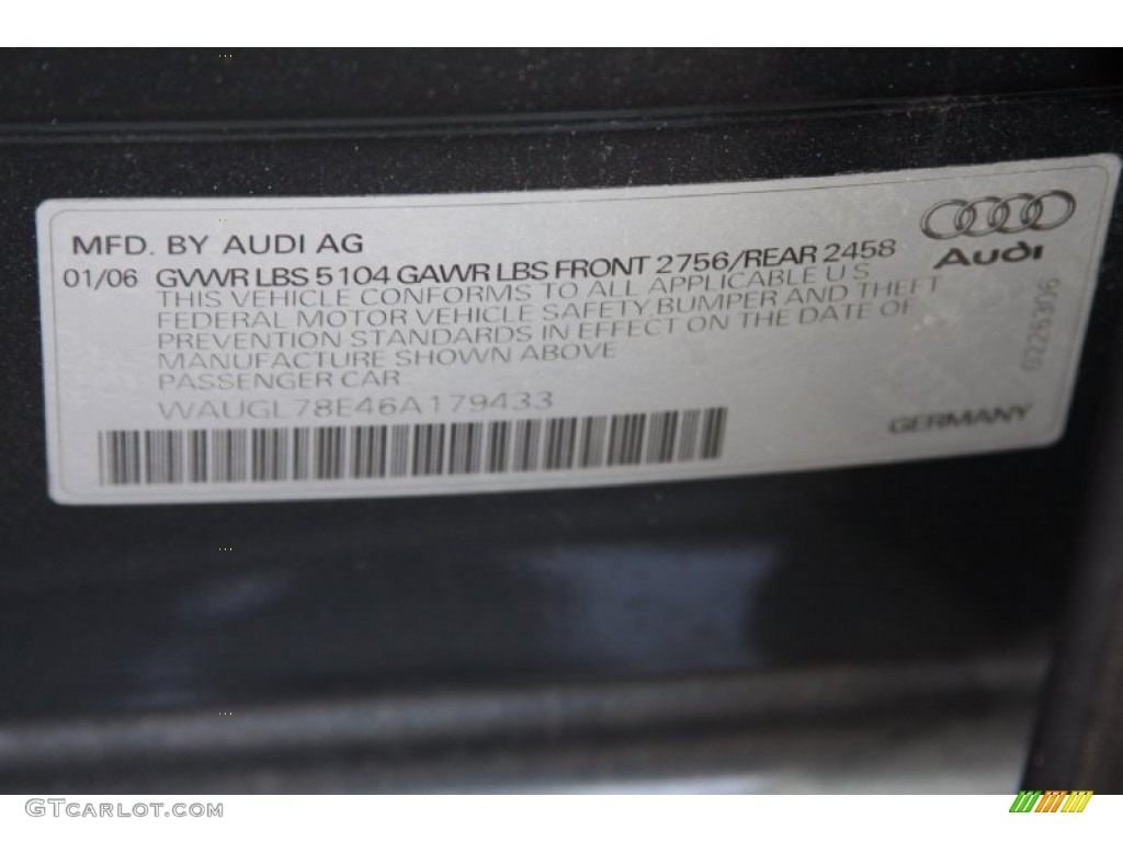 2006 S4 4.2 quattro Sedan - Dolphin Grey Metallic / Black/Jet Gray photo #26