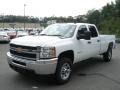 2013 Summit White Chevrolet Silverado 3500HD WT Crew Cab 4x4  photo #4