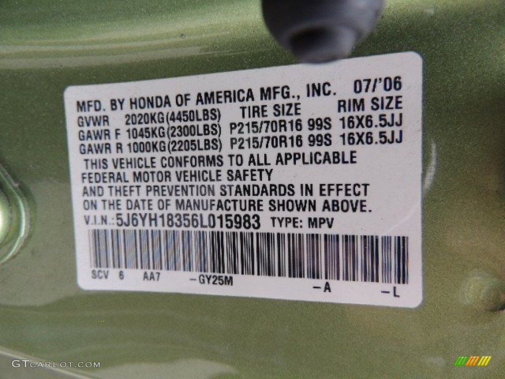 2006 Honda Element LX GY25M Photo #70304579