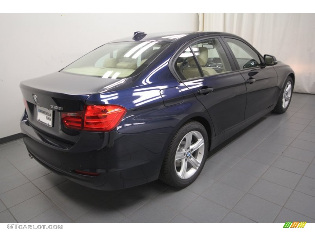 2013 3 Series 328i Sedan - Imperial Blue Metallic / Venetian Beige photo #8
