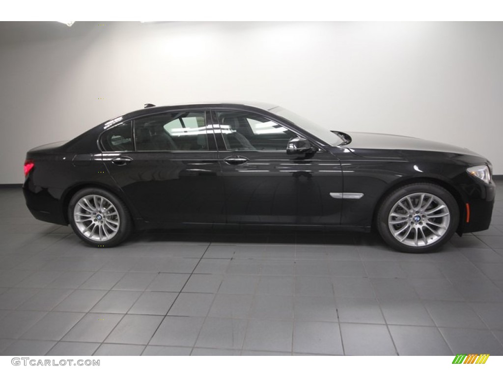 Black Sapphire Metallic 2013 BMW 7 Series 740Li Sedan Exterior Photo #70305737