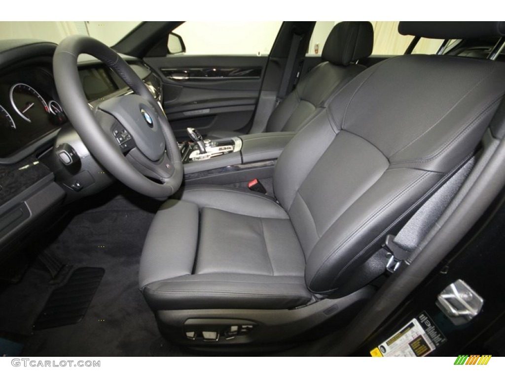Black Interior 2013 BMW 7 Series 740Li Sedan Photo #70305746