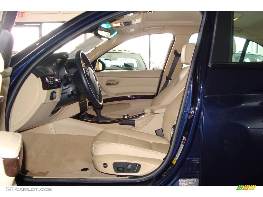 2007 3 Series 328xi Sedan - Monaco Blue Metallic / Beige photo #9