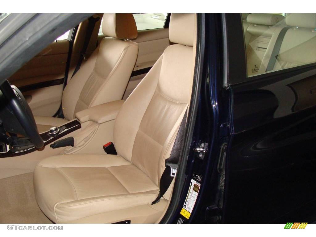2007 3 Series 328xi Sedan - Monaco Blue Metallic / Beige photo #10