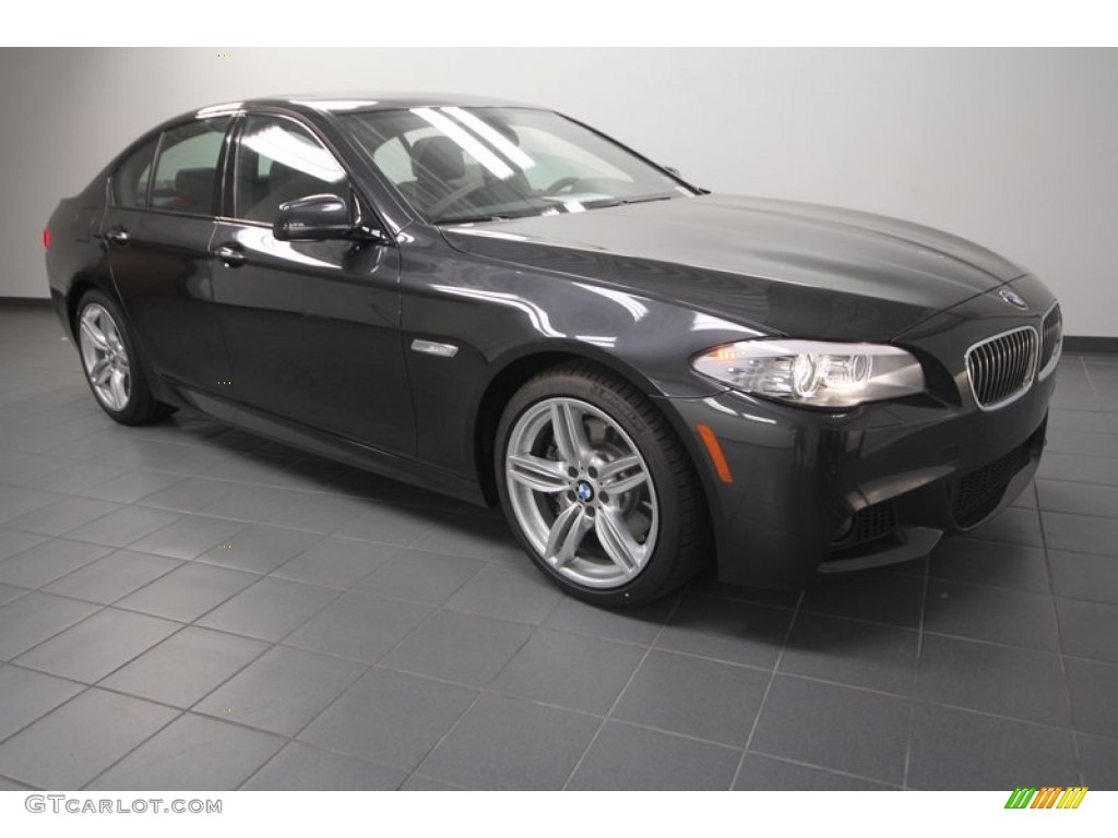 2013 5 Series 535i Sedan - Dark Graphite Metallic II / Black photo #1