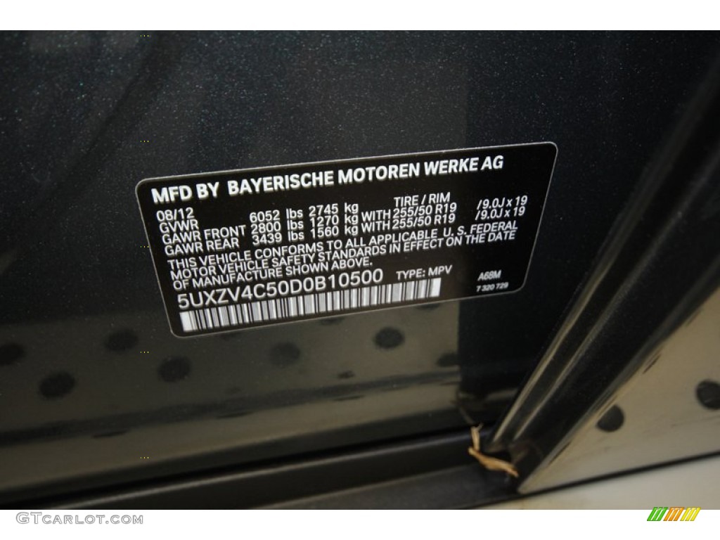 2013 X5 xDrive 35i Premium - Platinum Gray Metallic / Black photo #11