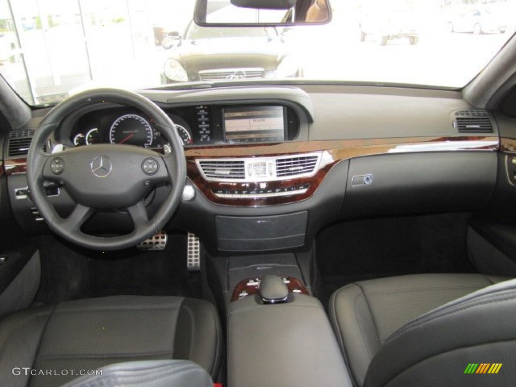 2009 Mercedes-Benz S 63 AMG Sedan Black Dashboard Photo #70306826