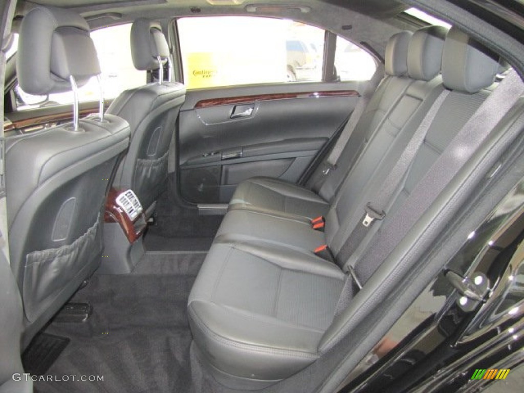 Black Interior 2009 Mercedes-Benz S 63 AMG Sedan Photo #70306835