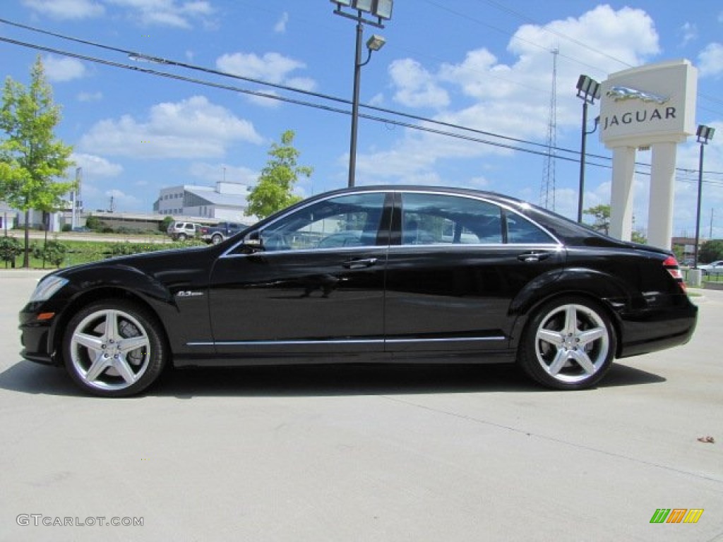 Black 2009 Mercedes-Benz S 63 AMG Sedan Exterior Photo #70306859