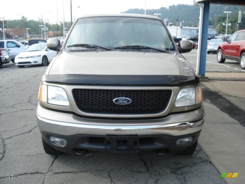 2002 F150 XLT Regular Cab 4x4 - Arizona Beige Metallic / Medium Parchment photo #23