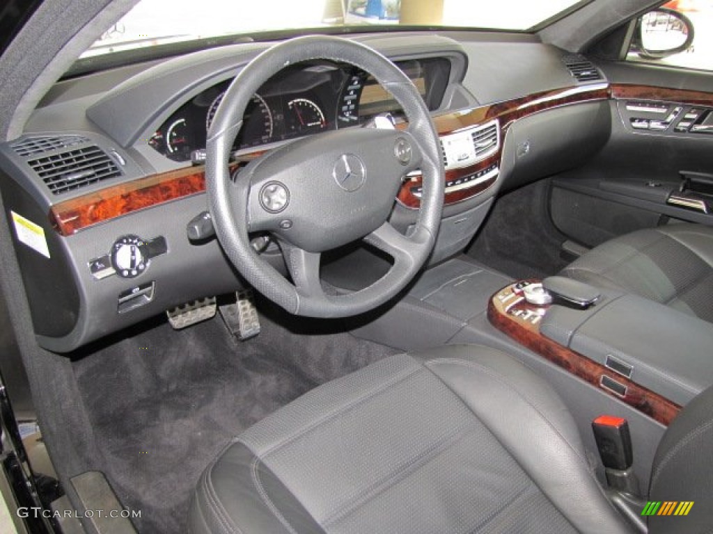 Black Interior 2009 Mercedes-Benz S 63 AMG Sedan Photo #70306901