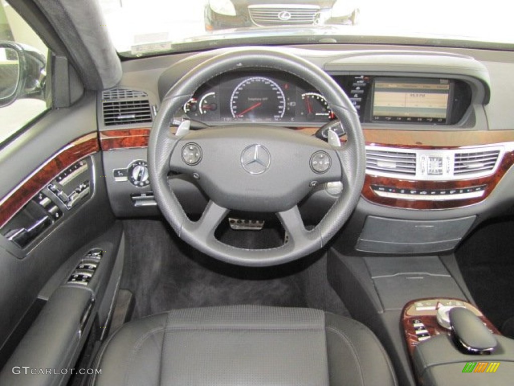 2009 Mercedes-Benz S 63 AMG Sedan Black Dashboard Photo #70306910